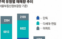 서울, 다세대·다가구 투자 “살아있네”…8개월 만에 아파트 거래 추월