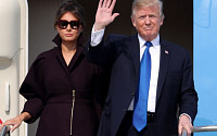 [포토]손 흔드는 '트럼프 미국 대통령'