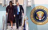 [포토]에어포스원에서 내리는 '도널드 트럼프 미국 대통령'