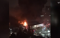서울시립대 신축 공사 현장 화재로 주민 60여 명 대피…인명 피해는 없어