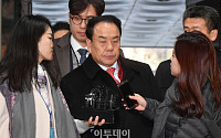 [포토] 영장심사 출석하는 이우현 의원