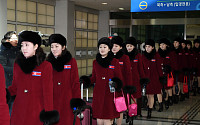 [포토] 북한 응원단 줄줄이 입경