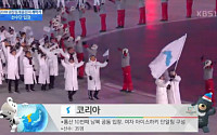 [평창 동계올림픽] 남북 대표팀, 공동 입장해 한반도기 들고 ‘대미 장식’…‘아리랑’ 편곡 흥겹네