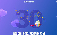 삼성카드, 창립 30주년 기념 ‘과거ㆍ현재ㆍ미래’ 테마 이벤트