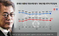 문재인 대통령 국정지지율 65.8%…민주당 48.1% ‘동반 약세’