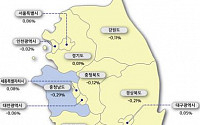 아파트 매매가 강남4구 30주 만에 하락···전국 3주 연속 하락세 커져