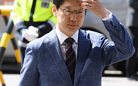 [포토] 김경수 경남지사 예비후보, 경찰 출석