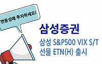 삼성증권, 美 S&amp;P 변동성 투자 ETN 상장