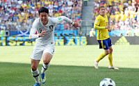 [2018 러시아 월드컵] 한국 VS 스웨덴, 전반 0-0…박주호, 햄스트링 부상으로 김민우와 교체