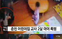 춘천 어린이집 교사 폭행 당시 CCTV 보니…&quot;다른 아이 깨문다&quot;며 얼굴 두 차례 가격