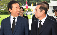 [포토] 대화하는 자유한국당 김성태-김병준