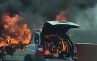 2005년식 '스포티지' 주행 중 화재…차량 '전소'·인명피해 없어