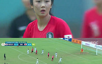 [2018 아시안게임] 여자 축구 한국-일본, 0-1 전반 종료…전반 4분 선제골 허영