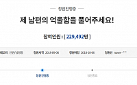 “남편 강제추행 판결 재조사 필요”…국민청원에 23만 명 동의