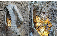 로마시대 금화 발견, 수백만 달러 가치…황금빛 그대로 보존