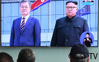 [포토] 인민군 공동 사열하는 문재인 대통령-김정은 국무위원장