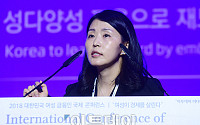 [포토] 여성 금융인 국제 콘퍼런스, 강연하는 이현주 팀장