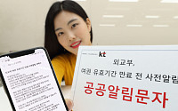KT-외교부, '공공알림문자'로 여권 유효기간 만료 알려준다