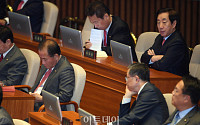 [포토] 문재인 대통령 시정연설 듣는 자유한국당