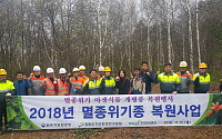 한라시멘트, ‘석회석 광산 멸종위기 야생식물 복원 행사’ 개최