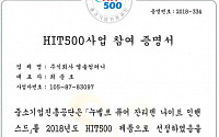 엘솔컴퍼니 '누벨르 퓨어 잔티젠', 중진공 HIT500 제품 선정