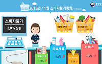 [상보] 소비자물가 2개월 연속 2%대 상승