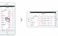 대신증권, MTS 터치 제스처 가로화면 전환 기능 특허