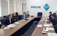 윈체, 세계 1위 베카 초청해 공장 답사…세계적인 수준 설비 선봬