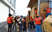 TNT, 日 지진 피해 지역 긴급구호물자 보급