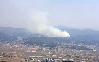 안성 산불, 고속도로에서 연기 관측…소방당국 &quot;헬기 동원 진화 중&quot;