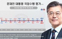 문 대통령 국정지지도 50% 근접…부정평가 46.0%