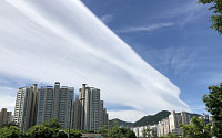 [포토] '대구구름' CG같은 두루마리 구름이 떴다