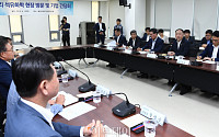 [포토] 울산 석유화학기업 대표들 만난 홍남기 부총리