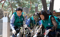 스타벅스 “모란꽃 심어요”