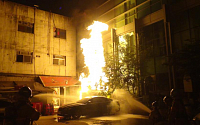 서초동 LP가스 저장소서 화재 발생…건물 일부 소실