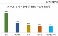 서울 2분기 중대형상가 순영업소득 6만4400원…명동 가장 높아