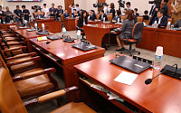 법사위, 與의원들 퇴장…'조국 청문회' 의결 무산