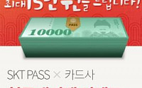 SKT PASS '15만원준다카드' 이벤트...최대 15만원 지급