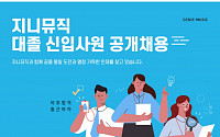 지니뮤직, 대졸 신입사원 공개채용… 'AI 인적성 검사' 도입