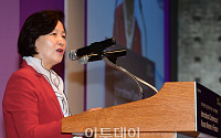 [포토] 여성 금융인 국제 콘퍼런스, 추미애 의원 축사
