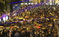 홍콩, 우산혁명 5주년 기념 집회...물대포 진압에 또 다시 폭력 사태