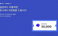 '토스머니5만원이벤트' 삼성카드 vs '8만원캐시백' 현대카드…핀테크 마케팅↑