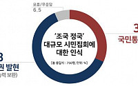 국민 61.8% &quot;광화문·서초동 '조국 집회'는 국민주권 발현&quot;