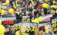 진성준, 여의도 촛불집회서 “한국당의 문재인 정부 흠집내기에 조국 걸려든 것”