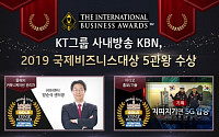 KT그룹 KBN, 국제비즈니스대상 5개 부문 수상