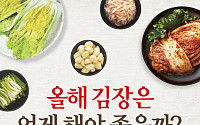 [카드뉴스]올해 김장은 언제 해야 좋을까?