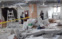 공사 중이던 부천 병원 옹벽 무너져…작업자 2명 사망