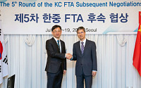 한중 FTA 서비스·투자 6차 후속 협상 19~21일 베이징서 개최