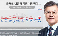 문재인 대통령 국정지지율 46.9%…지소미아 논란에 소폭 하락