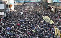 홍콩서 수만 명 대규모 집회 및 행진…반정부 시위 6개월 기념